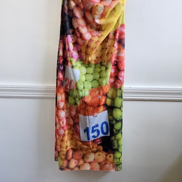 New Zara Fruit Mesh Spaghetti Strap Maxi Dress NWT Medium - Picture 15 of 17